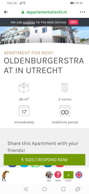 Miki WKTang  zoekt een Huurwoning / Appartement in Utrecht